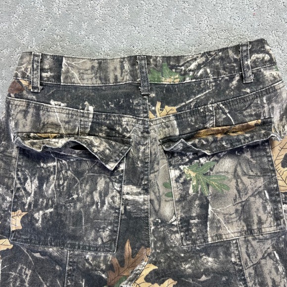 Disclosure Shorts Womens Size 9/29 Green Brown Cami Cotton Stretch Baggy Skate - Picture 6 of 11